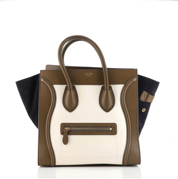 Celine Tricolor Luggage Bag Leather Mini