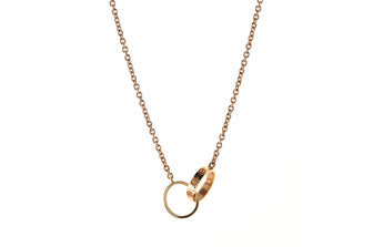 Cartier Love Interlocking Necklace 18K Rose Gold