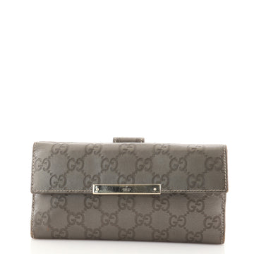 Gucci Continental Flap Wallet Guccissima Leather Long