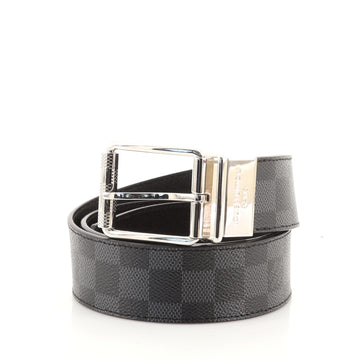 Louis Vuitton Reversible Belt Damier Graphite Medium