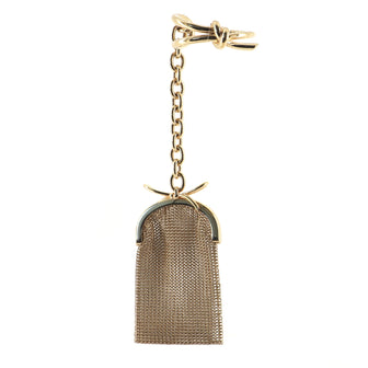 Balenciaga Bow Bracelet Pouch Metal Mesh
