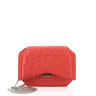 Givenchy Bow Cut Chain Wallet Quilted Leather