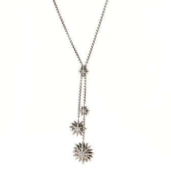 David Yurman Starburst Y-Necklace Sterling Silver with Diamonds