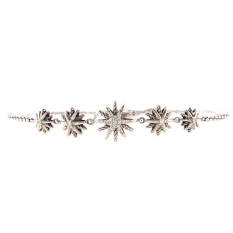 David Yurman Starburst Five Station Bracelet Sterling Silver with Diamonds