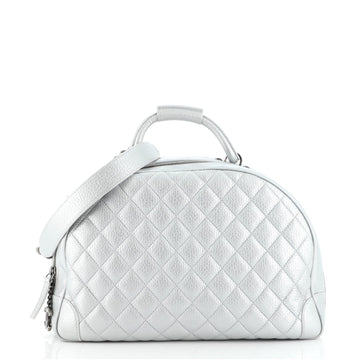 Chanel Airlines Round Trip Bowling Bag Quilted Calfskin Medium