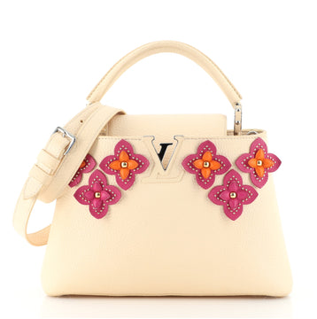Louis Vuitton Capucines Bag Limited Edition Leather with Applique PM