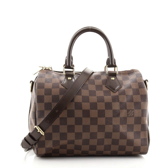 Louis Vuitton Speedy Bandouliere Bag Damier 25