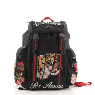 Gucci Techpack Backpack Embroidered Techno Canvas