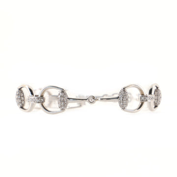 Gucci Horsebit Bracelet 18K White Gold and Diamonds Small