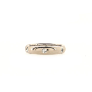 Cartier Stella Band Ring 18K White Gold and Diamonds 4mm