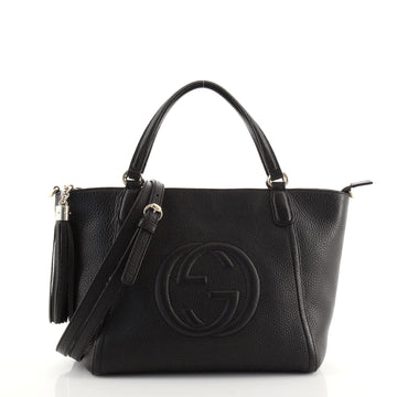 Gucci Soho Convertible Top Handle Bag Leather Small
