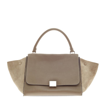 Celine Trapeze Suede Medium