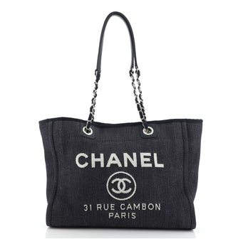 Chanel Deauville Tote Denim Small