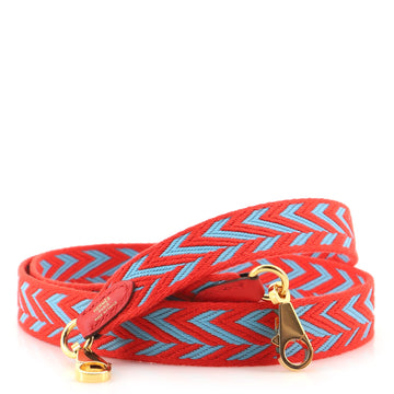 Hermes Sangle Zigzag Shoulder Strap Cavale Canvas 25