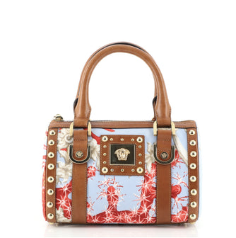 Versace Snap Out Of It Bag Printed Canvas Mini