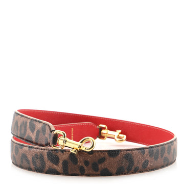 Dolce & Gabbana Shoulder Strap Printed Leather Long