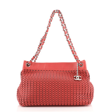 Chanel CC Charm Tote Woven Caviar Medium