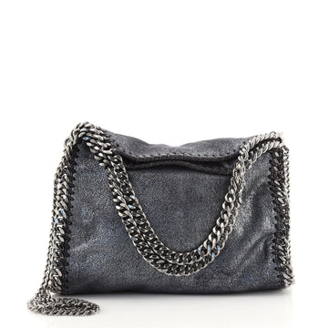 Stella McCartney Falabella Fold Over Crossbody Bag Shaggy Deer Mini