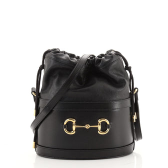 Gucci 1955 Horsebit Bucket Crossbody Bag Leather Small