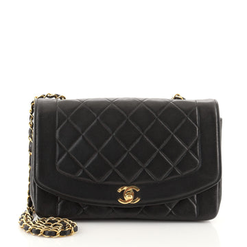Chanel Vintage Diana Flap Bag Quilted Lambskin Medium