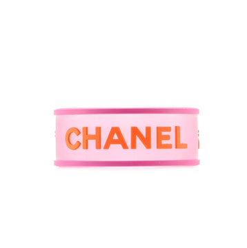 Chanel Vintage Logo Bracelet Rubber