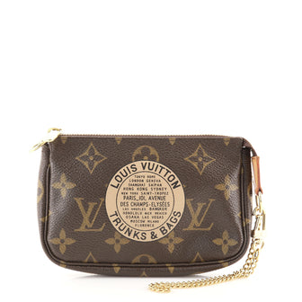 Louis Vuitton Pochette Accessoires Limited Edition Monogram Canvas Mini