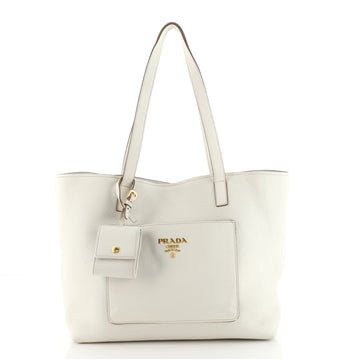 Prada Front Pocket Shopping Tote Vitello Daino