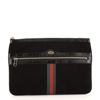 Gucci Ophidia Zip Pouch Suede Large