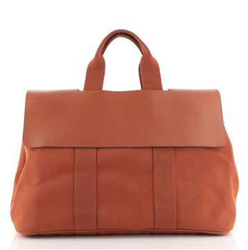 Hermes Valparaiso Bag Toile and Leather MM