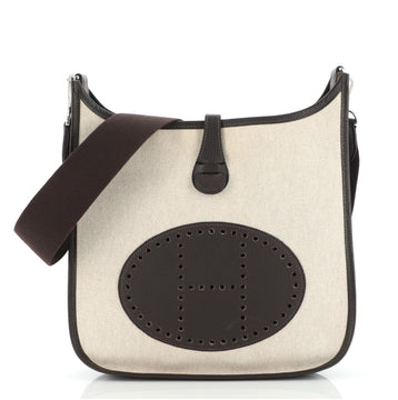 Hermes Evelyne Bag Gen III Toile and Leather PM
