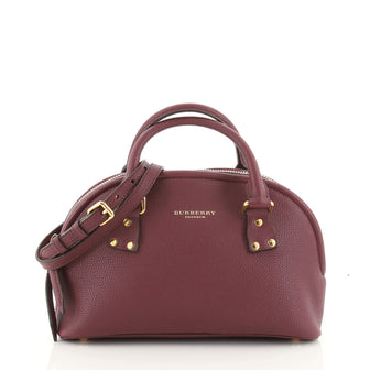 Burberry Bloomsbury Satchel Heritage Grained Leather Small