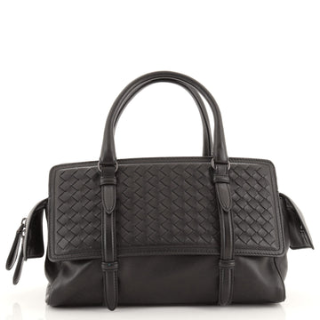 Bottega Veneta Monaco Handbag Nappa Leather With Intrecciato Detail Medium
