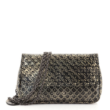 Bottega Veneta Expandable Chain Crossbody Bag Intrecciomirage Leather Small