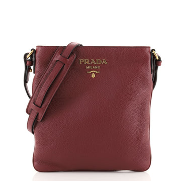 Prada Flat Crossbody Bag Vitello Daino Small