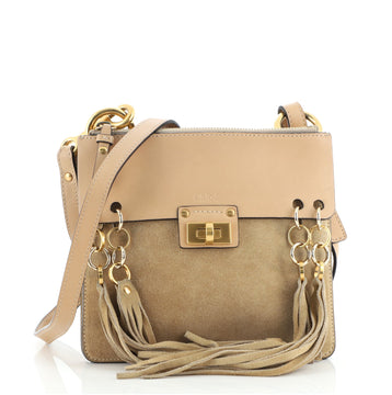 Chloe Jane Crossbody Bag Leather and Suede Small