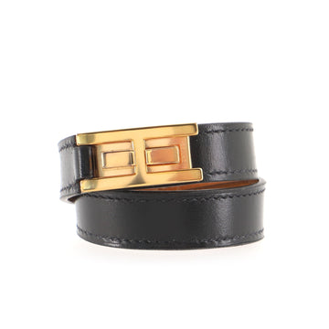 Hermes Drag Double Tour Bracelet Leather