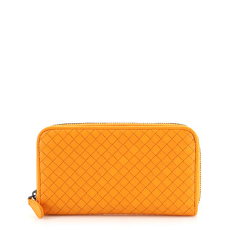 Bottega Veneta Zip Around Wallet Intrecciato Nappa Long