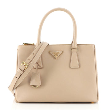 Prada Galleria Double Zip Tote Saffiano Leather Small