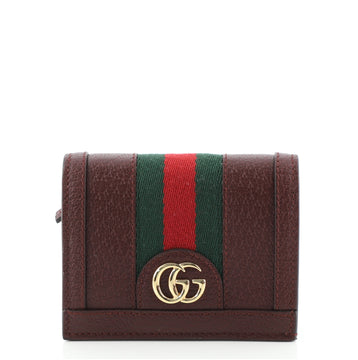 Gucci Ophidia Flap Card Case Leather