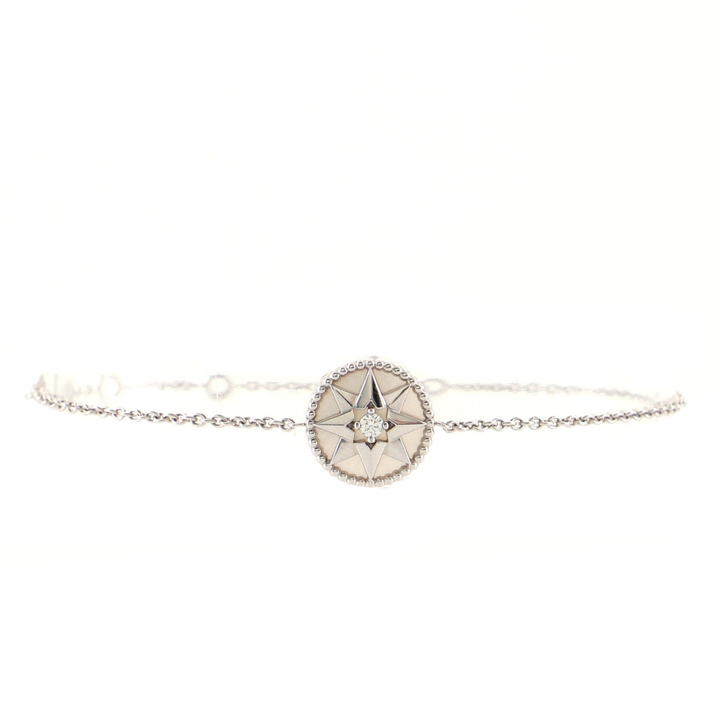 Dior Rose Des Vents Bracelet Diamonds/Mother of Pearl White Gold – Coco  Approved Studio