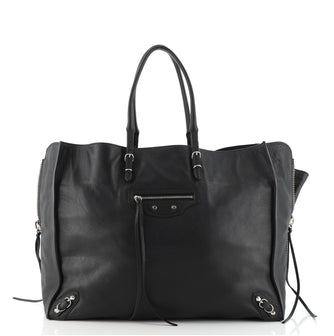 Balenciaga Papier A4 Zip Around Classic Studs Bag Leather Large