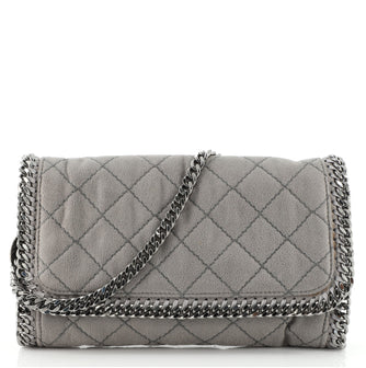 Stella McCartney Falabella Flap Bag Quilted Shaggy Deer