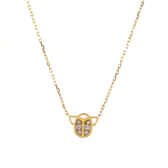 Cartier Scarab Pendant Necklace 18K Yellow Gold with Diamonds