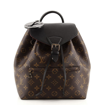 Louis Vuitton Montsouris Backpack NM Monogram Canvas with Leather PM