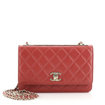 Chanel Trendy CC Wallet on Chain Quilted Lambskin