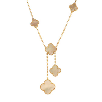 Van Cleef & Arpels Magic Alhambra 6 Motifs Necklace 18K Yellow Gold and Mother of Pearl