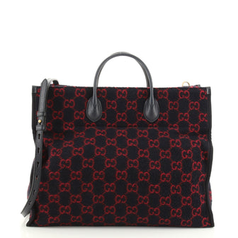 Gucci Shopping Tote GG Wool Large