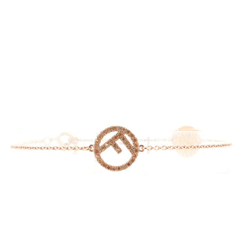 Fendi F is Fendi Chain Bracelet Crystal Embellished Metal