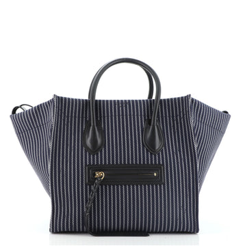 Celine Phantom Bag Stripe Canvas Medium