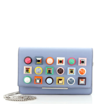 Fendi Wallet on Chain Studded Leather
